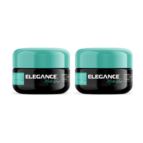 3x Elegance Hair Styling Matte Clay Wax – 100ml Light Blue