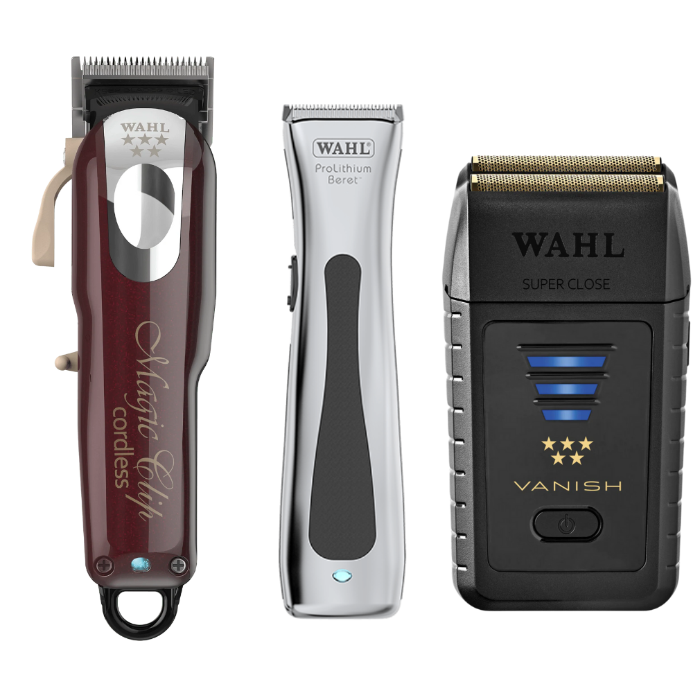 Wahl Magic Clip, Beret Trimmer Vanish Shaver Hair Cutting Set