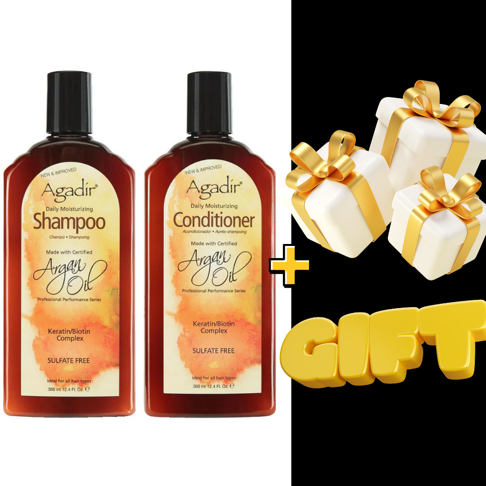 Agadir Argan Oil Daily Moisturising Shampoo And Conditioner 366ml Duo