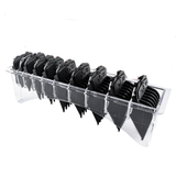 10pcs Magnetic Hair Clipper Guards Set – Universal Black Comb Kit