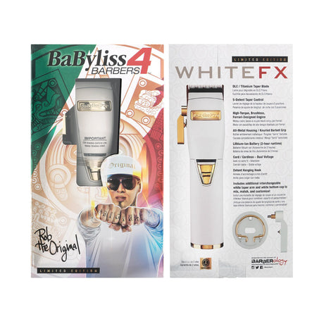 Babyliss PRO WhiteFX Lithium Professional Barber Clippers - B870WA