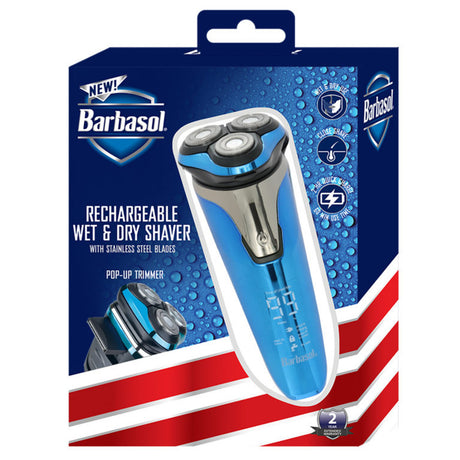 Barbasol Rechargeable Wet And Dry Shaver Water Proof