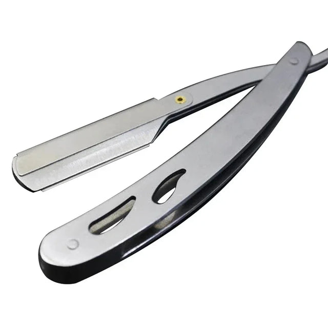 Shaving Razor Sharp Barber Straight Cut Throat Shaving Razor Sharp Razor - Silver – Barber ...