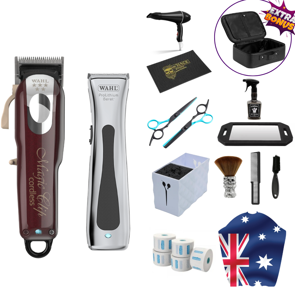 Wahl Magic Clipper And Beret Trimmer Barber Starter Set – Barber