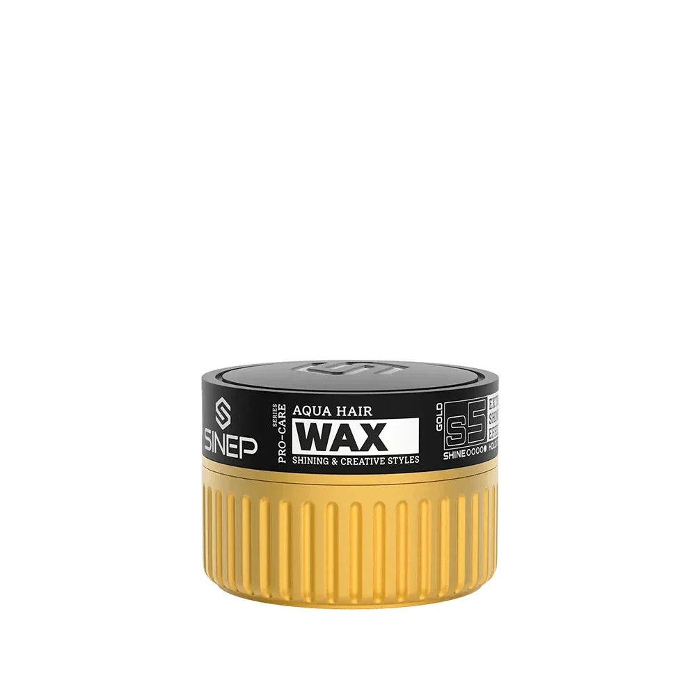 SINEP Aqua Hair Wax S5 Gold 150ml – Maximum Hold with High Shine Finish