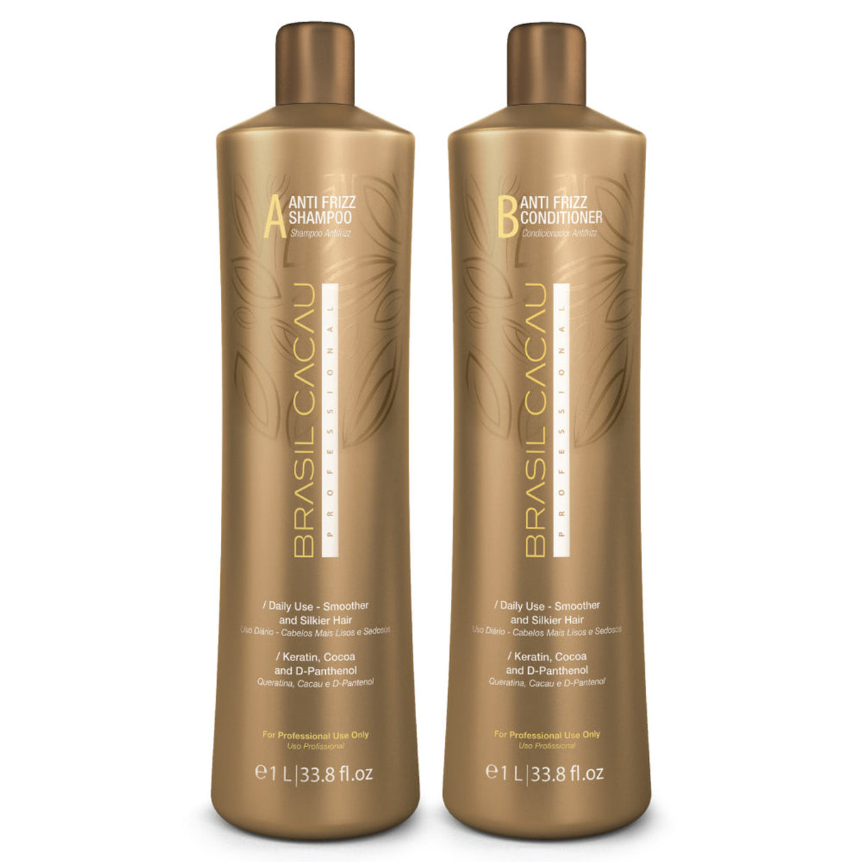 Brasil Cacau Anti Frizz Shampoo And Conditioner 1L Bundle