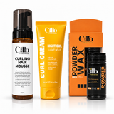 Cillo Curling Set - Powder Wax - Curling Mousse - Curl Cream