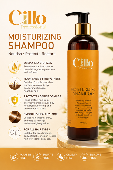 Cillo Moisturizing Shampoo 400ml – Professional Hydrating Shampoo