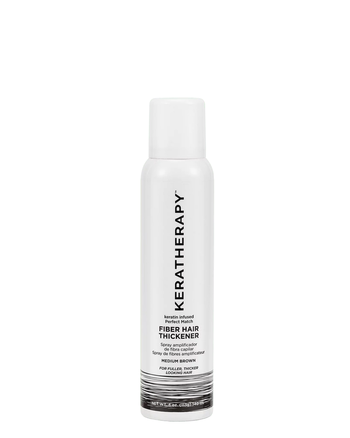 Keratherapy Fiber Hair Thickener Medium Brown 140ml