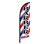 Barber Shop Flag Banner 3.4m Full Set + Bag - Barber Tools