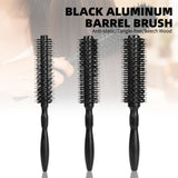 Wooden Round Hair Brush – Heat-Resistant Nylon Bristles Size 10, 12, 14