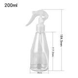 Empty Spray Bottle 200ml Clear Plastic – Fine Mist Hair Sprayer