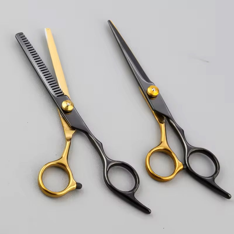 Professional 6 inch Hair Cutting Scissors/Shears Thinner Set