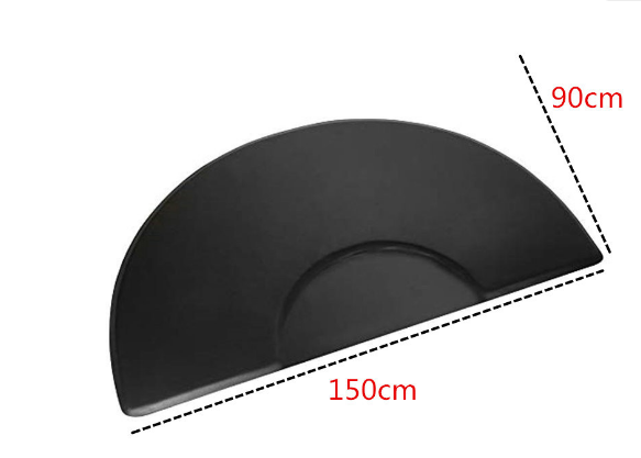 Anti-Fatigue Barber Floor Mat – Semi Circle 150×90 cm 2 cm Thick