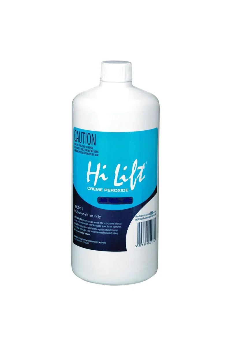 Hi Lift Peroxide 20 Vol 6% 1 Litre - Reliable Medium Lift Hair Color Developer