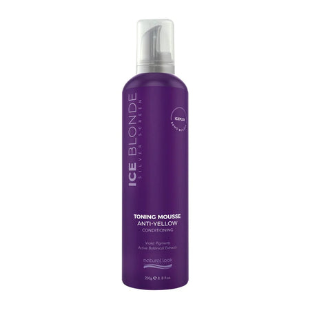 Natural Look Silver Screen Ice Blonde Conditioning Mousse 250ml for Curly - Hair Styling Mousse