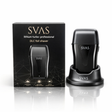SVAS Double Foil Electric Shaver For Men - Cordless Black DLC Blades