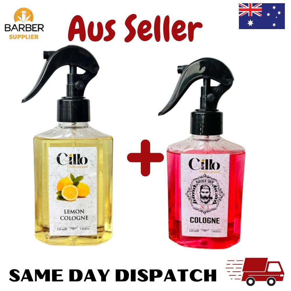 Cillo Barber Aftershave Cologne 2x250ml AFTER SHAVE Mens Lotion