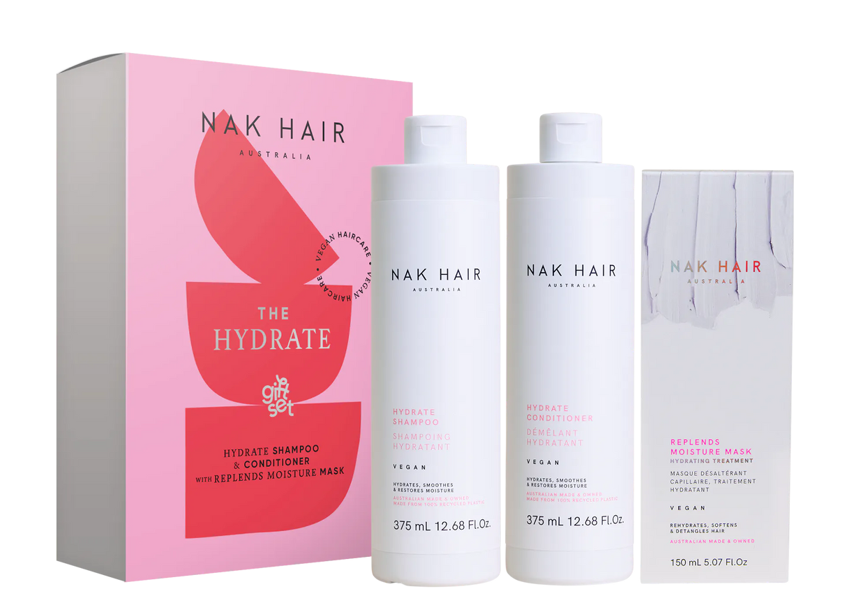 Nak Hair Hydrate Trio Pack w/Replends Moisture Mask 150ml