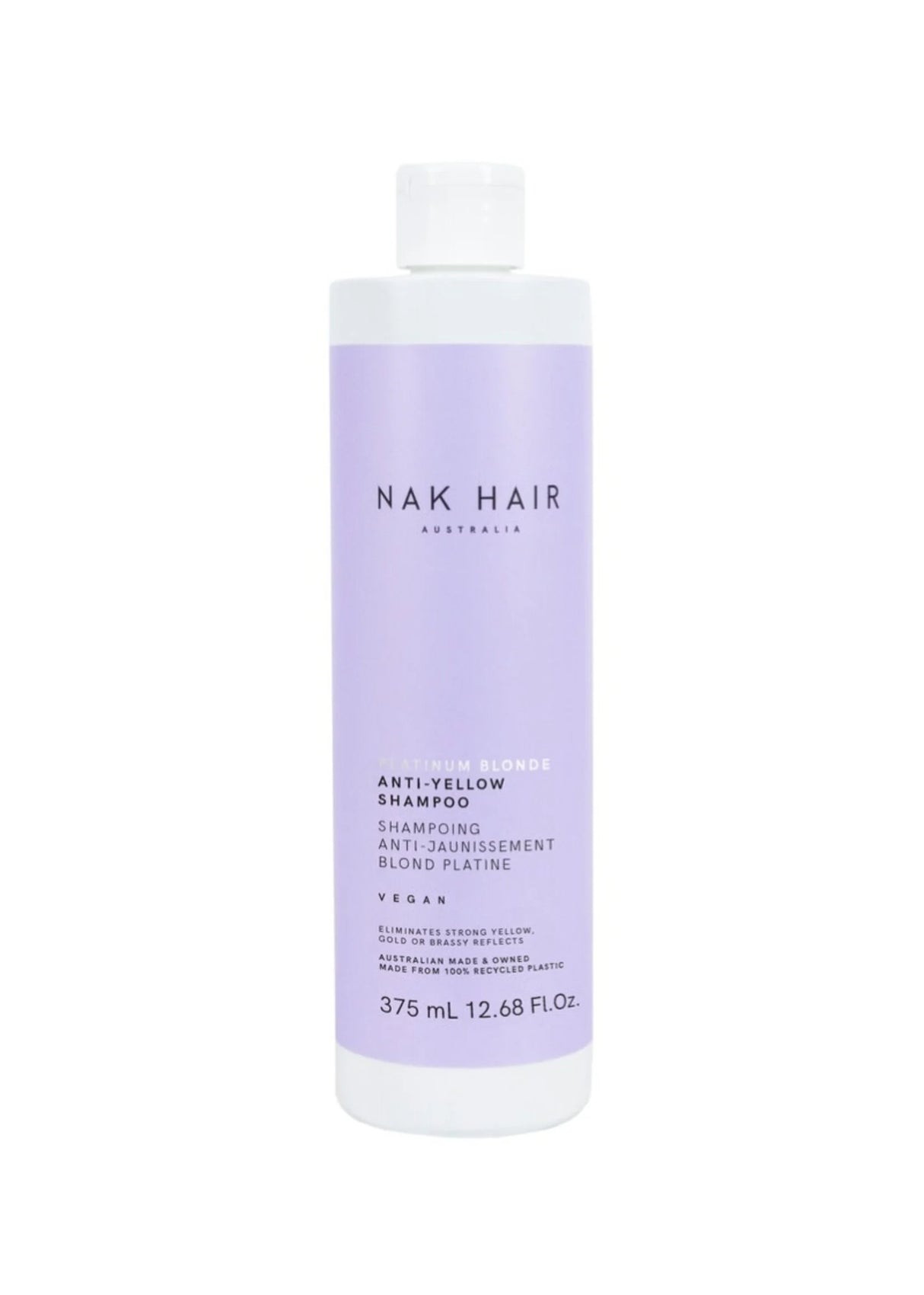 Nak Hair Platinum Blonde Anti-Yellow Shampoo 375ml