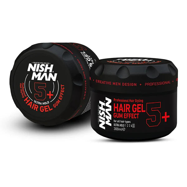 Nish Man Hair Styling Gel Gum Effect 5+ 300ml