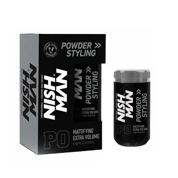 Nish Man Mattifying Hair Volumising Powder P0 (Light Hold) 20g