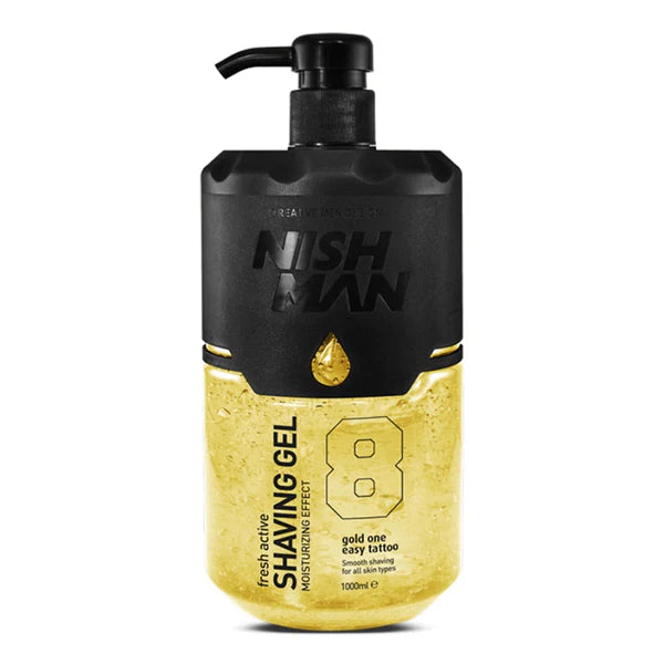 Nish Man Shaving Gel With Pump Gold 1000ml