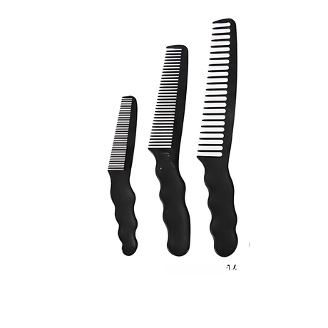 Carbon Comb Cutting Hair Professional Black - PP815