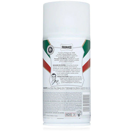 Proraso Shaving Foam Green Tea & Oatmeal Sensitive 300Ml