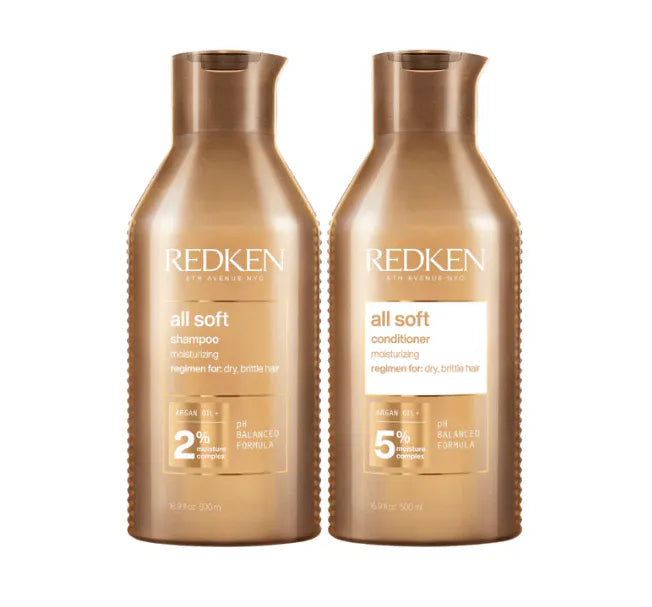 Redken All Soft Shampoo and Conditioner 500ml Bundle