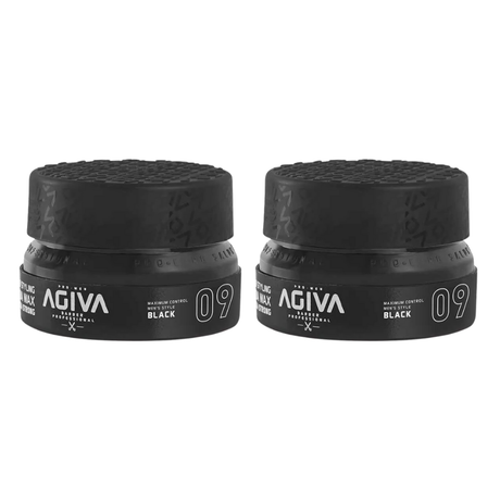 3x Agiva Styling Aqua Gel Wax 09 155ml - Black