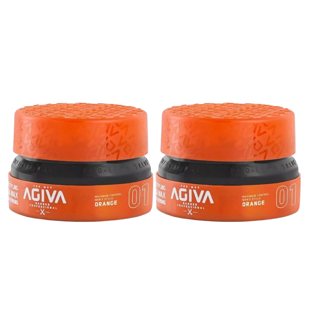 3x Agiva Aqua Wax 01 Strong - 155ml - Orange
