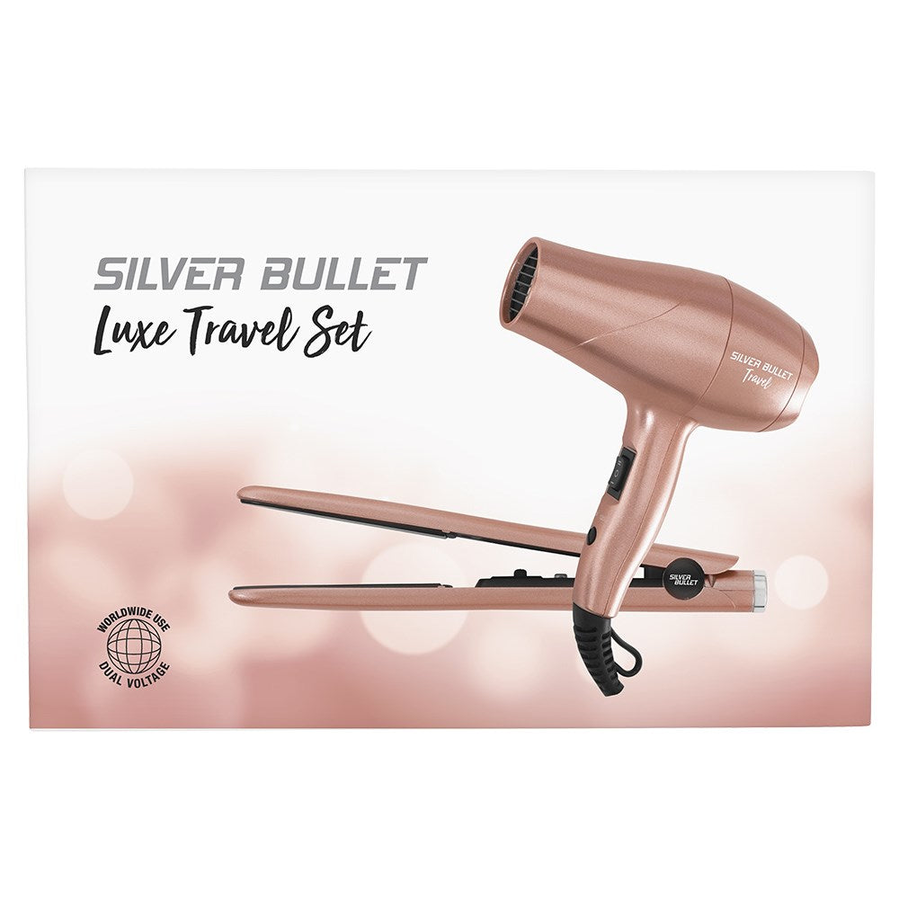 Silver Bullet Luxe Travel Set Rose Gold Hair Dryer