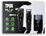TPOB Play Barber Hair Clippers 7500 RPM Blackout 3 Set with Trimmer & Shaver