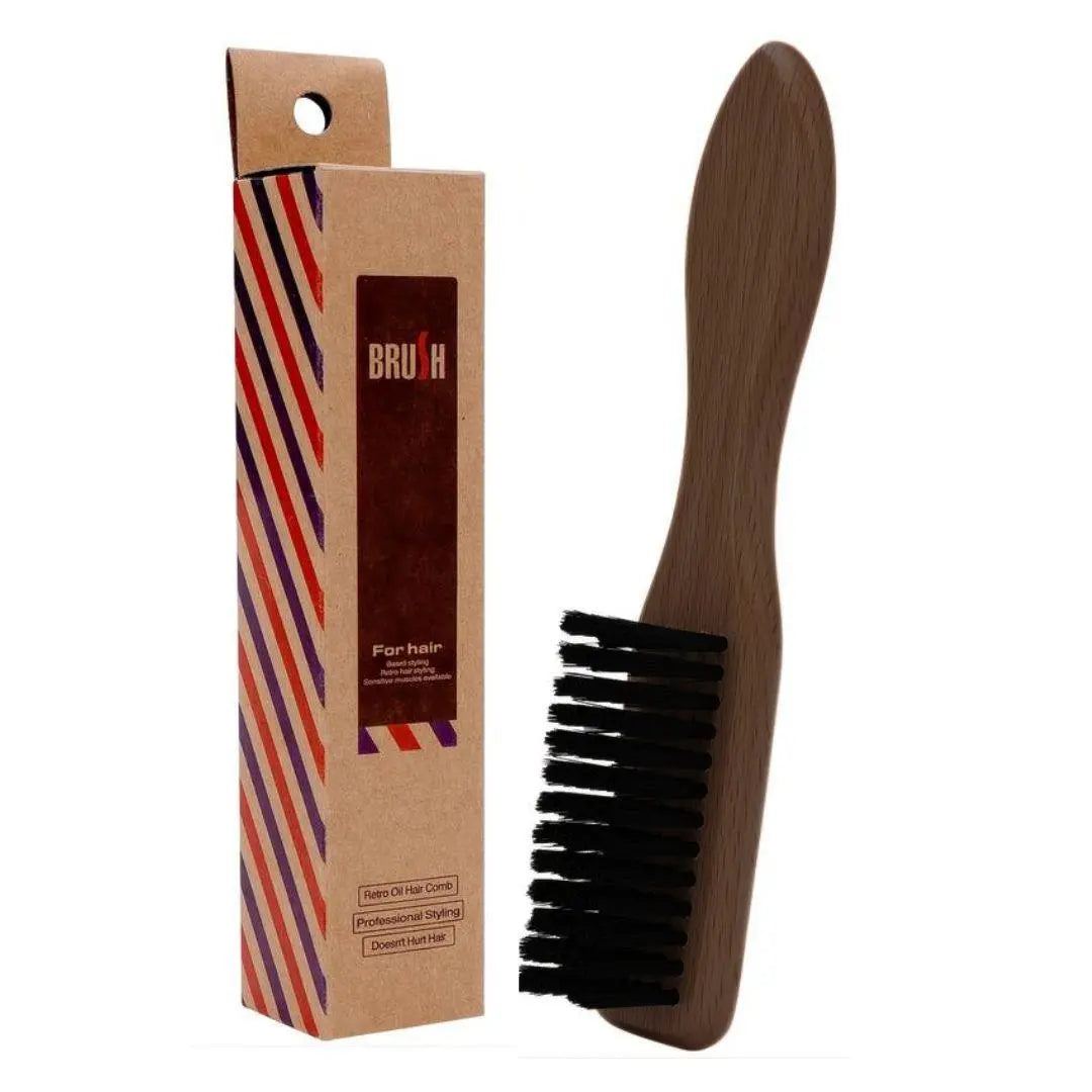 Fade Brush & Beard Brush Wood – Barber Tools