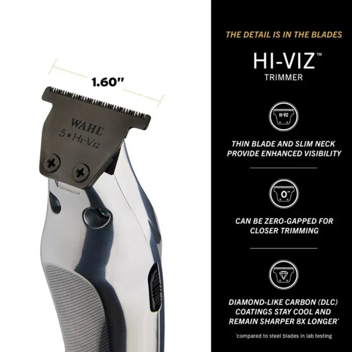 Wahl Hi-Viz Hair Cutting Trimmer Silver