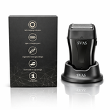 SVAS Double Foil Electric Shaver For Men - Cordless Black DLC Blades