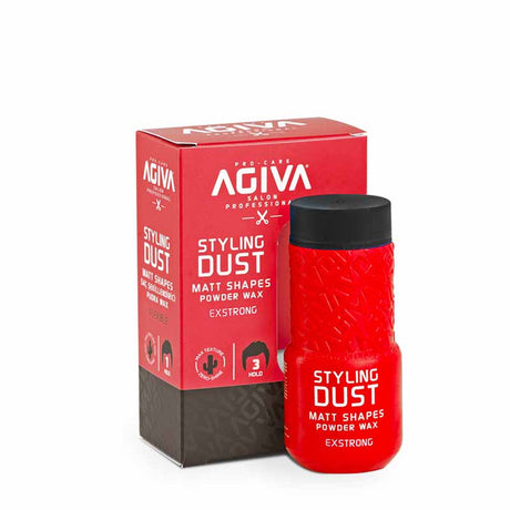 3x Agiva Dust Matt Shapes Hair Styling Powder Exstrong 03 20G