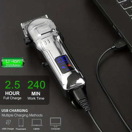 Hairshop Cordless Hair Clipper with LED Display