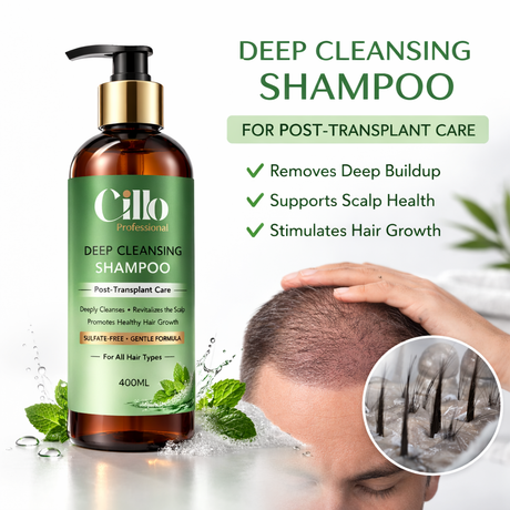 Cillo Deep Cleansing Shampoo 400ml – Eucalyptus Clarifying Formula