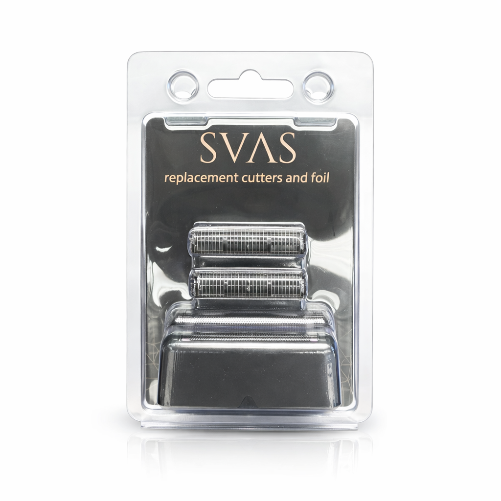 SVAS Double Foil Electric Shaver For Men - Cordless Black DLC Blades