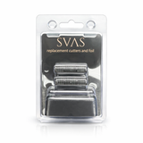 SVAS Double Foil Electric Shaver For Men - Cordless Black DLC Blades