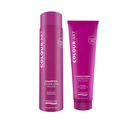 Natural Look Colour Art Colour Lock Shampoo 375ML&Conditioner 300ML&Deep Mask&Detangler&Shine Spritz&Ends Therapy