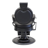 Full Black Barber Chair - Premium Hydraulic Model (7-Year Warranty)