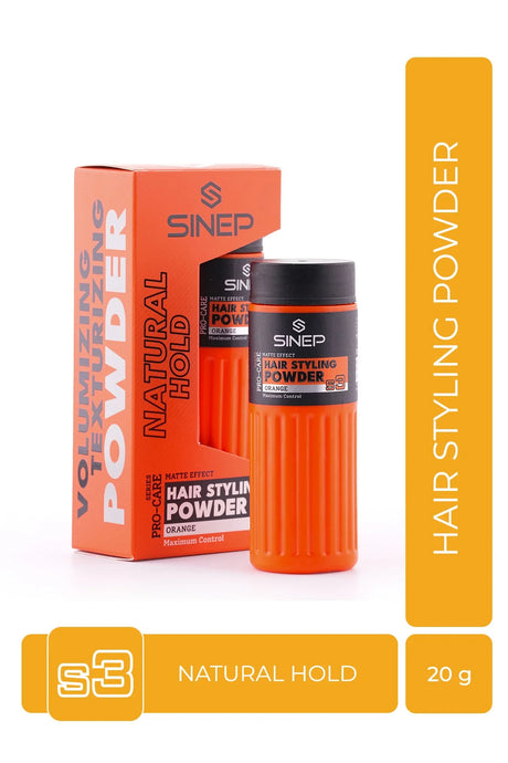 SINEP Orange Hair Styling Powder Strong Hold Volumizing Powder Wax 20g