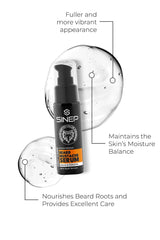 SINEP Beard & Mustache Serum 50ml Argan Oil & Keratin Beard Care Serum