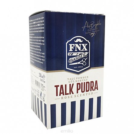 FNX Barber Talc Powder (Rose Scented) FX 250g for Smooth & Fresh Skin