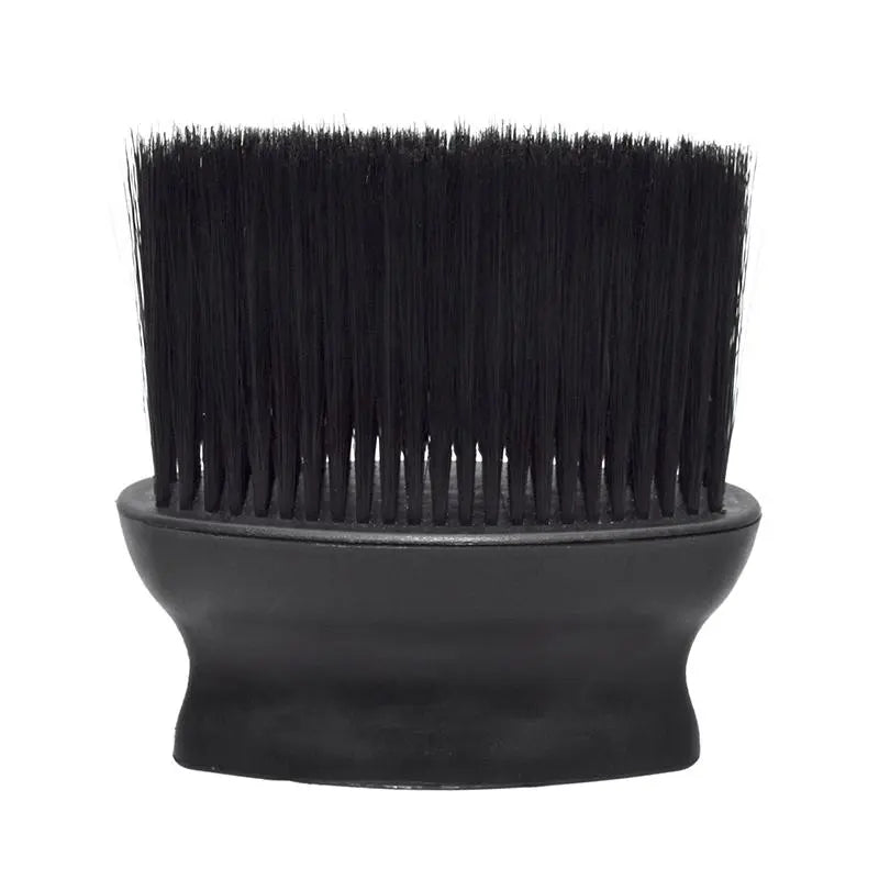Flat Handle Neck Duster Brush Black - Barber Tools
