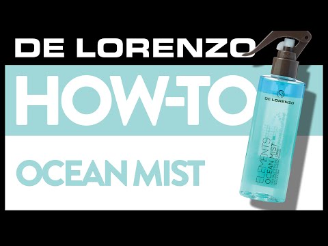 De Lorenzo Delorenzo Elements Water Ocean Mist 195ml Sea Salt Styling Spray