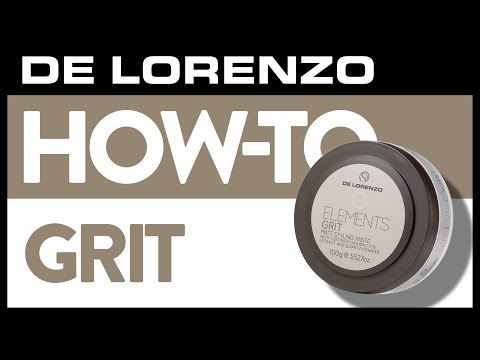 De Lorenzo Elements Grit 100g Delorenzo Matte Styling Paste- Hair Style Wax